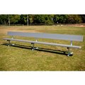 Gt Grandstands By Ultraplay 6' Aluminum Team Bench w/ Back & Galvanized Steel Frame BE-PG00600